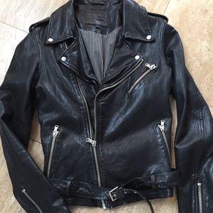 Women’s Leather Moto Jacket